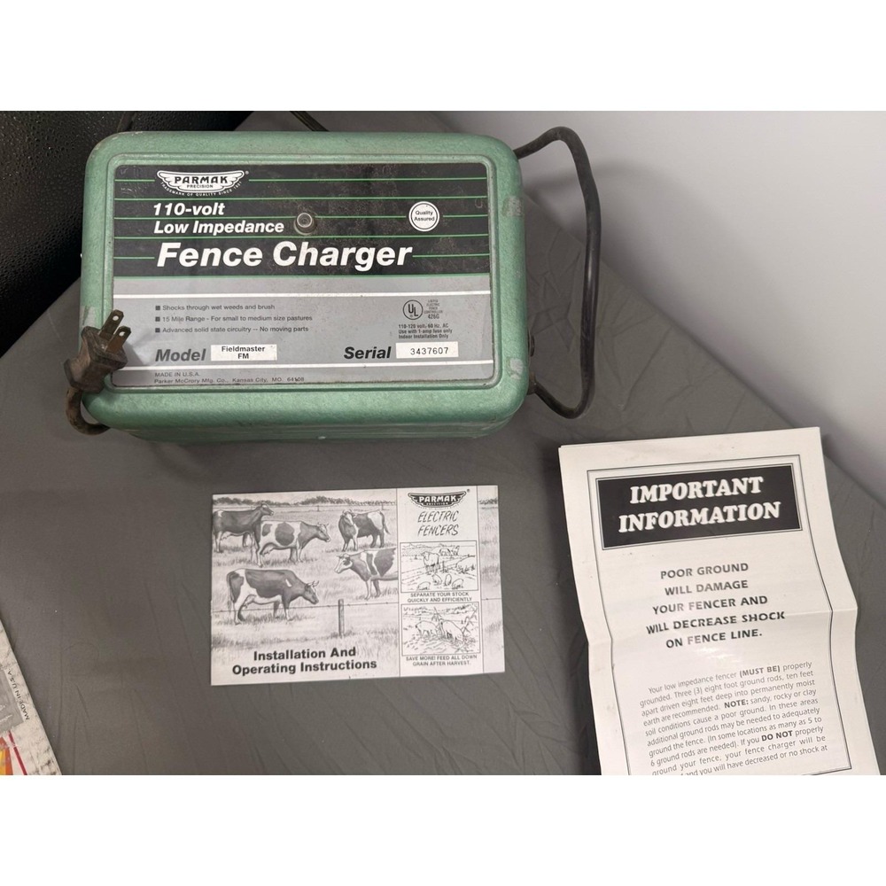 PARMAK Field Master FM-1 ~ 110-20 Volt A.C - Low Impedance 15 Mile Range